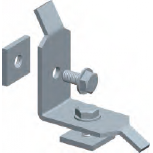 Corner connector for aluminum ladder tray